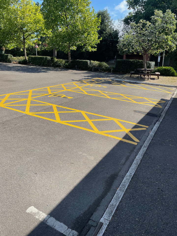 Accessible parking spaces
